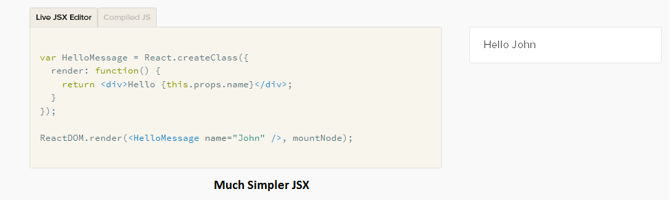Top javascript frameworks easy React JSX